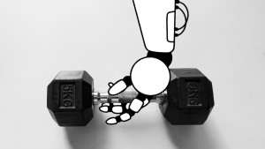 KI Training mit 5KG Hantel